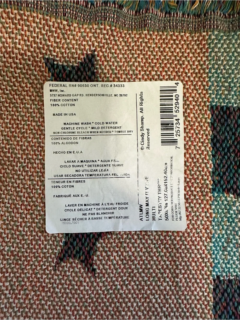 Long May It Wave Throw Blanket